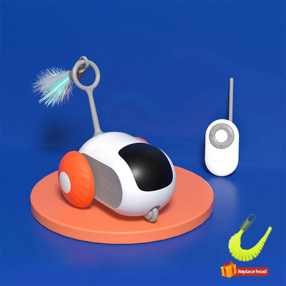 Juguete Inteligente Interactivo para Gatos – Auto y Control Remoto (2 Modos)