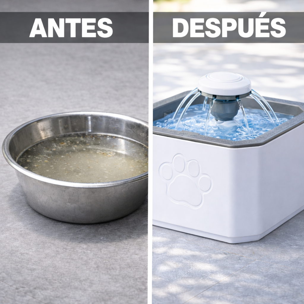 PetFlow Pro™ - Agua fresca, filtrada y en movimiento 24/7