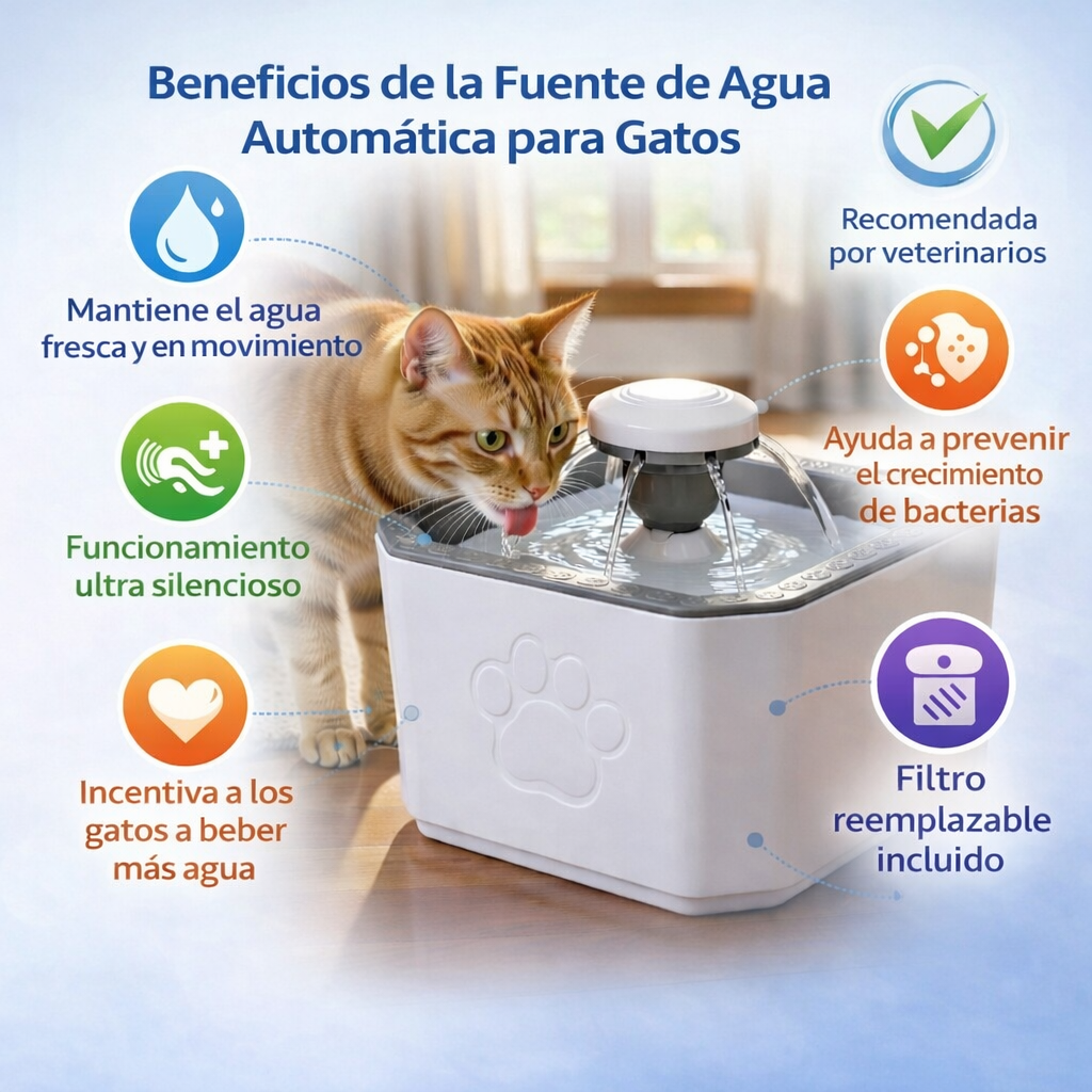 PetFlow Pro™ - Agua fresca, filtrada y en movimiento 24/7