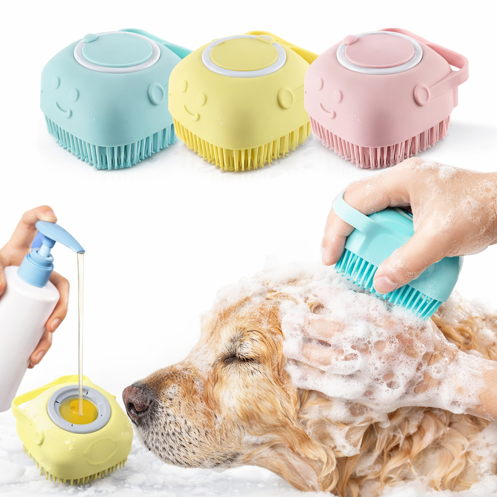 Cepillo de Baño con Dispensador de Shampoo