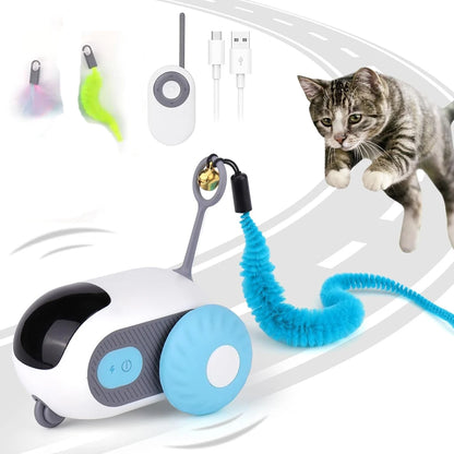 Juguete Inteligente Interactivo para Gatos – Auto y Control Remoto (2 Modos)
